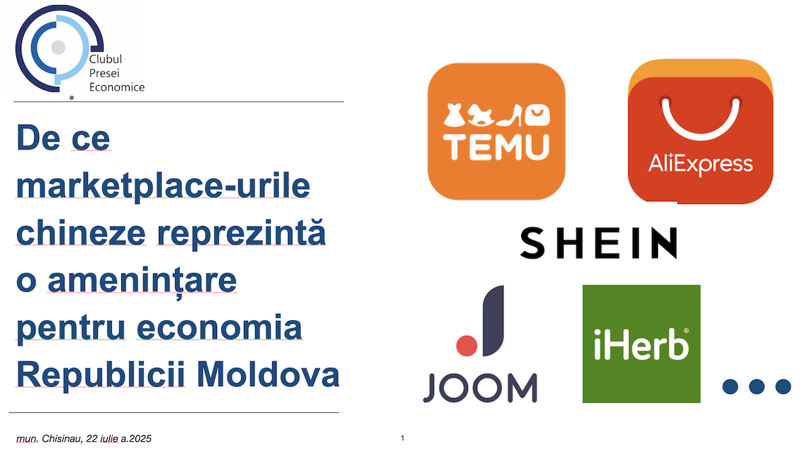 Клуб экономической прессы организует 22 июля дискуссию на тему «Почему китайские торговые площадки представляют угрозу для экономики Молдовы»
